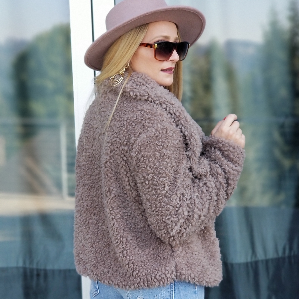 ANGIE Faux Fur Coat - Picture 4 of 4